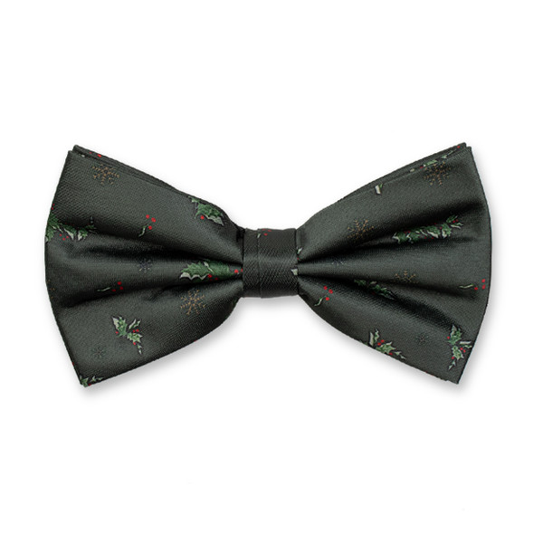 Groene Kerst Vlinderstrik Hulst (1)