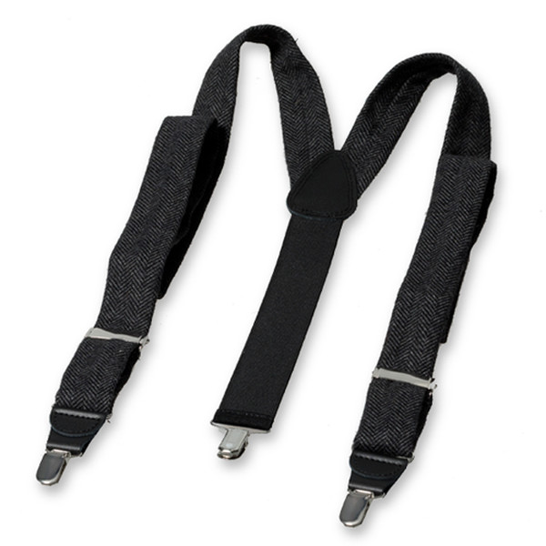 Grijs - Zwarte Wollen Bretels (2)