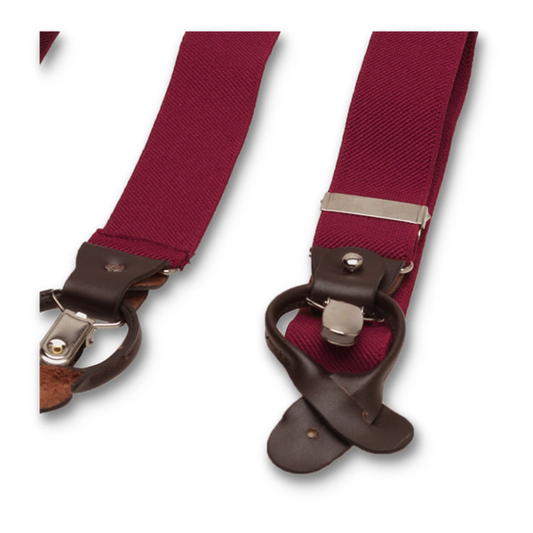 Luxe wijnrode bretels (3)