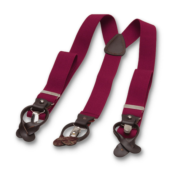 Luxe wijnrode bretels (2)
