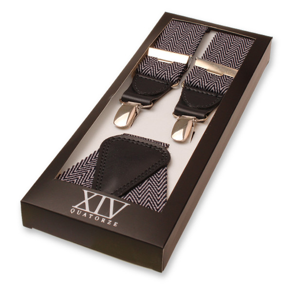 XIV Bretels - Herringbone Donkerblauw (1)
