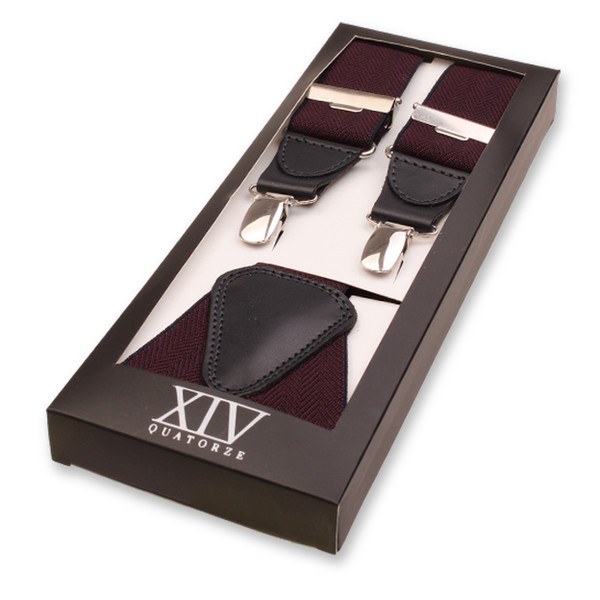 XIV Bretels - Herringbone Rood Blauw (1)
