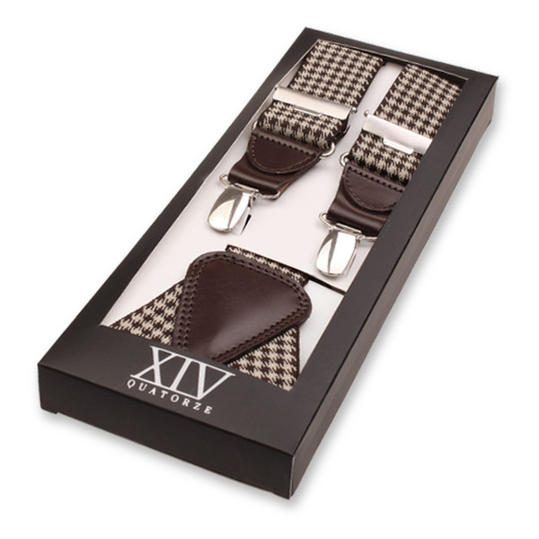 XIV Bretels - Pied de Poule Bruin (1)