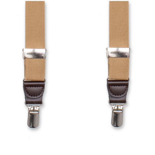 Smalle beige Dames bretels (1)