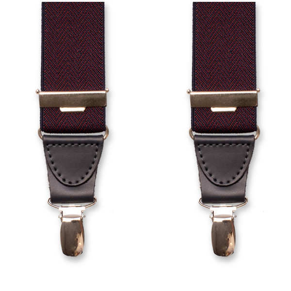 XIV Bretels - Herringbone Rood Blauw (4)