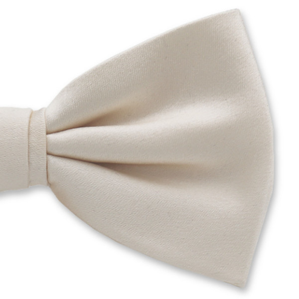 Vlinderstrik roomwit - Satijnzijde (2)