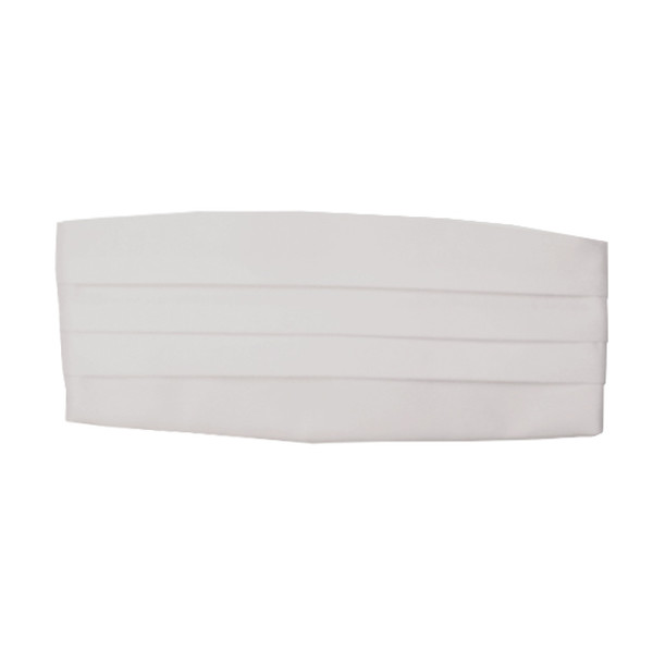 Witte Cumberband - Satijn (1)