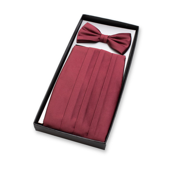 Bordeauxrode Cumberband - Set (2)