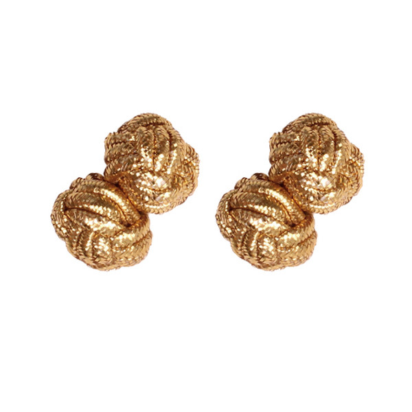 Gouden Glitter Manchetknopen (1)