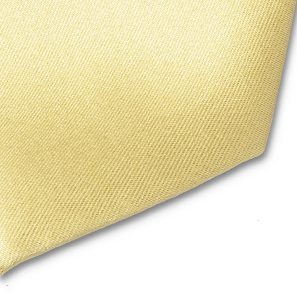 Satijn polyester stropdas zachtgeel (2)