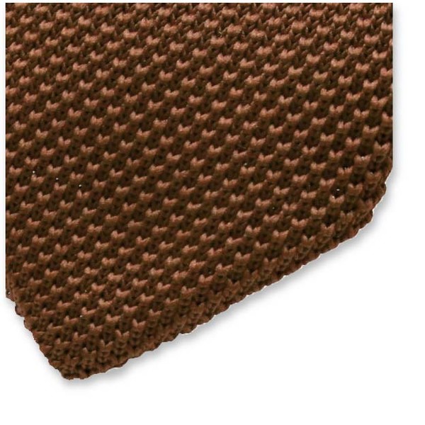 Gebreide Cognac Stropdas  (2)