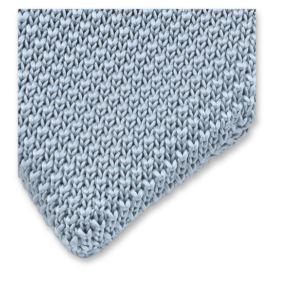 Gebreide Baby Blauwe Stropdas  (2)