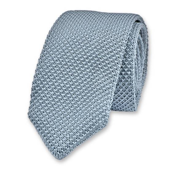 Gebreide Baby Blauwe Stropdas  (1)