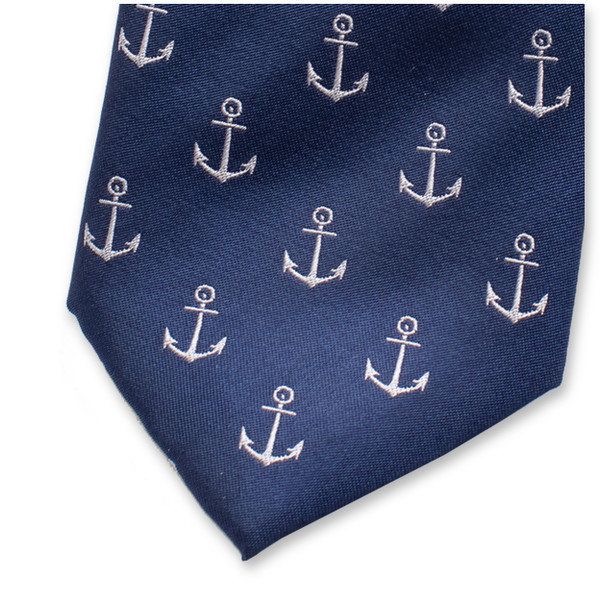 Navy Stropdas Ankerpatroon (2)