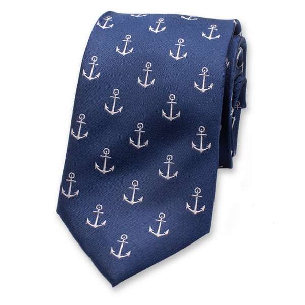 Navy Stropdas Ankerpatroon (1)