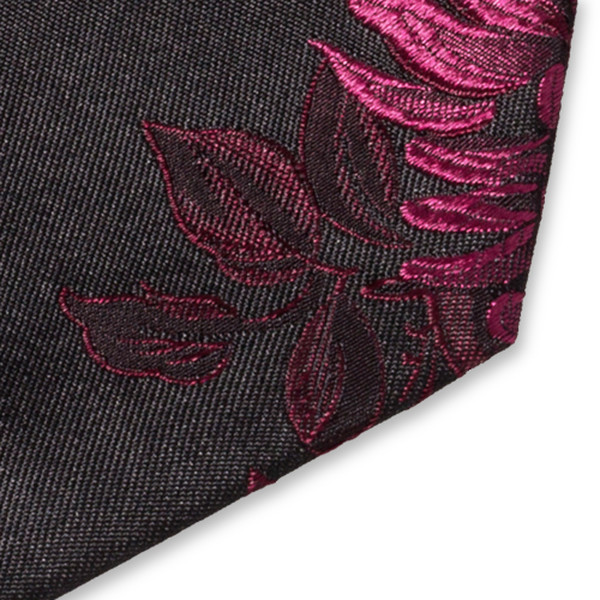 Stropdas Roze gebloemd (2)