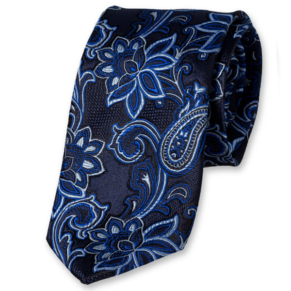 Woud Beknopt Marxisme Stropdas Blauw bloemen patroon | Koop je das voordelig online!