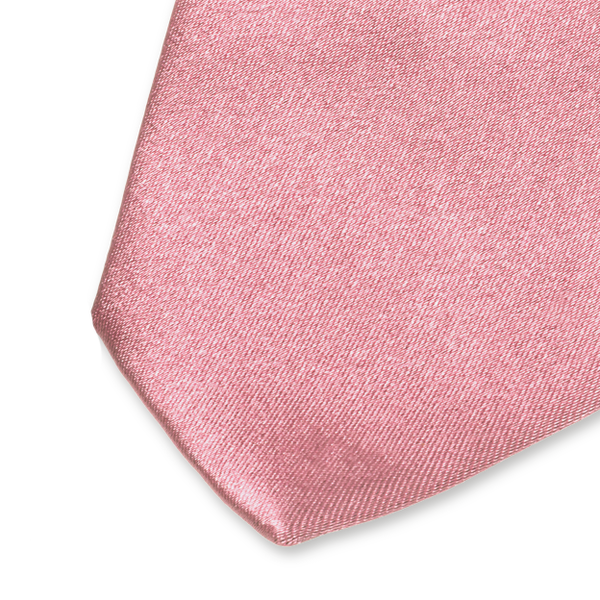 Roze satijn stropdas (2)