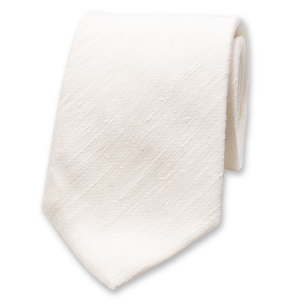 Offwhite Stropdas - Italiaans Zijde (1)