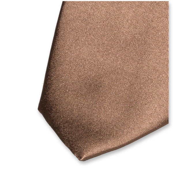 Goudbruine Stropdas - Italiaans Santijnzijde (2)