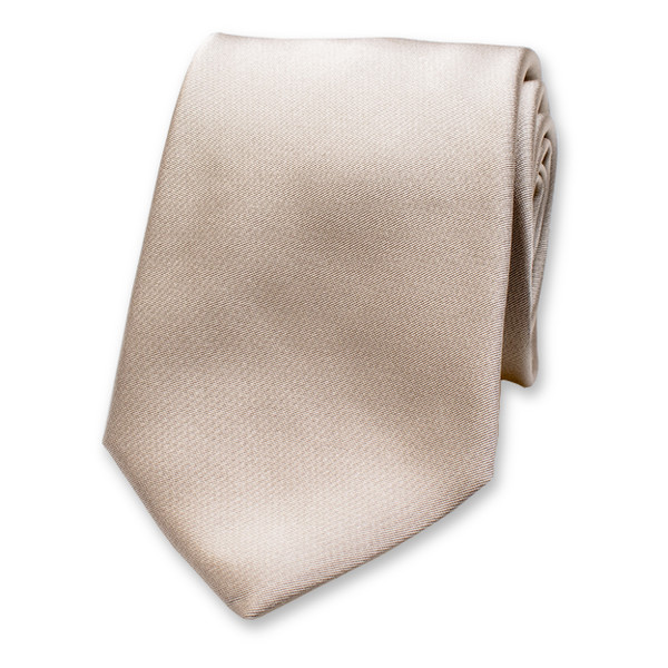 Champagne Stropdas - Italiaans Satijnzijde (1)