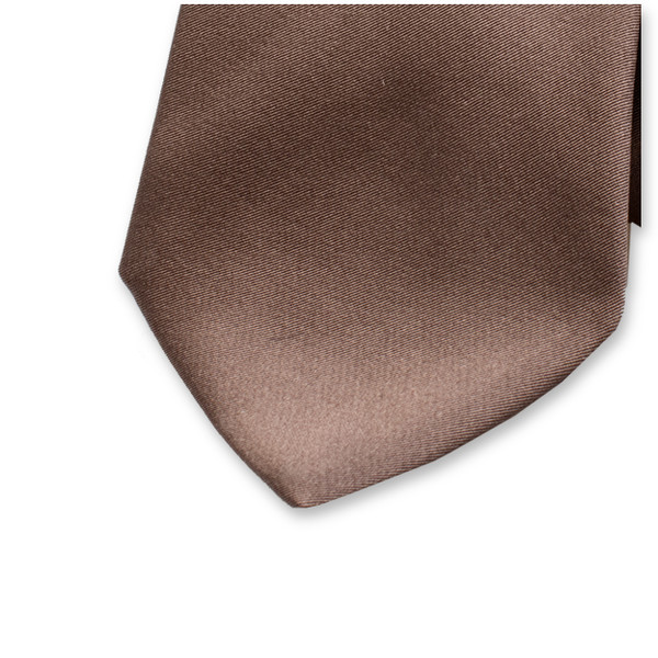 Taupe Stropdas - Italiaans Satijnzijde (2)