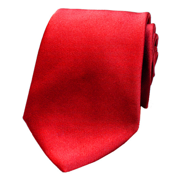 Rode Stropdas - Italiaans Santijnzijde (1)