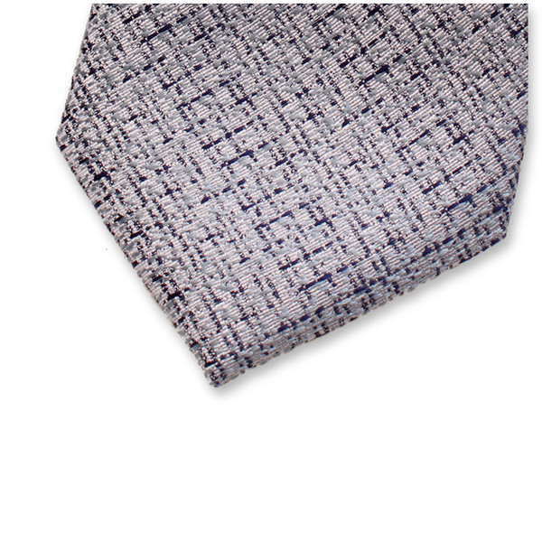 Blauwe Bouclé Stropdas (2)