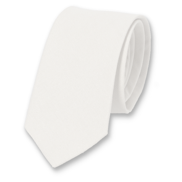 Witte Linnen Stropdas (1)
