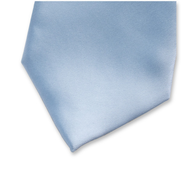 Satijn polyester stropdas Baby Blauw (2)