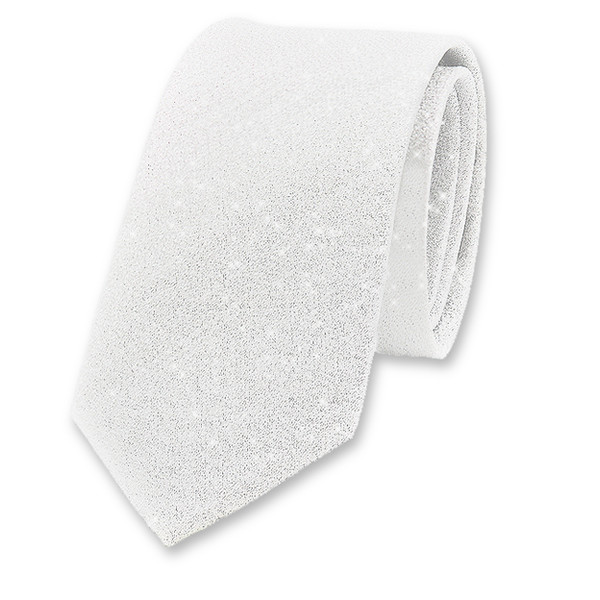 Witte glitter stropdas (1)