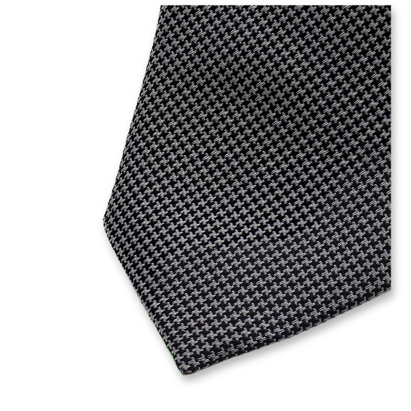 Smalle Grijze Stropdas - Pied de Poule (2)