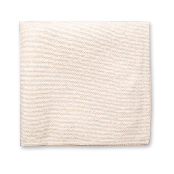 Trouw Pochet Ecru - Bloemen (1)