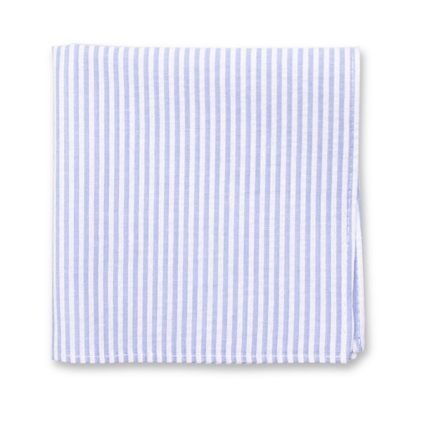 Seersucker Pochet - Lichtblauw (2)