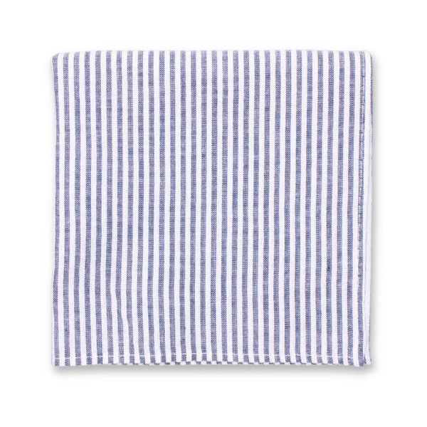 Seersucker Pochet - Donkerblauw (1)