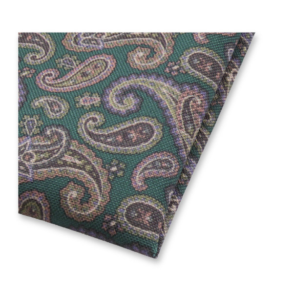 Paisley Pochet Donkergroen (2)