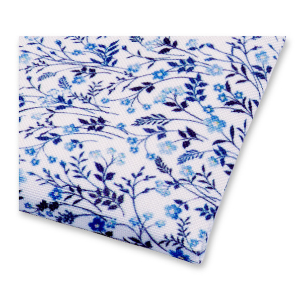 Bloemen Pochet Blauw-Wit (2)