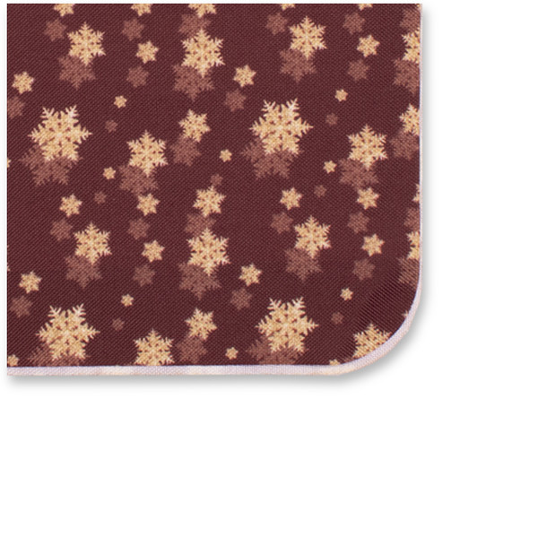 Kerst Pochet Bordeauxrood - Gouden Sneeuwsterren (2)