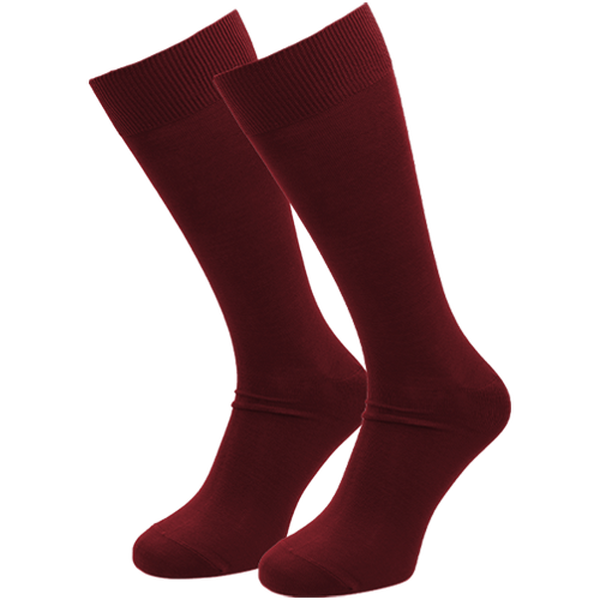 Sokken Bordeauxrood - Luxe (1)
