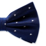 Donkerblauw - Zilver Sterren Vlinderstrik - Thumbnail 2