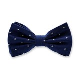 Donkerblauw - Zilver Sterren Vlinderstrik - Thumbnail 1