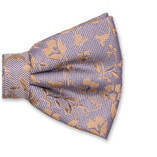 Lichtblauwe Luxe Strik - Beige Bloemen - Thumbnail 2