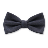 Donkerblauwe Wollen Strik - Thumbnail 1