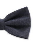 Donkerblauwe Wollen Strik - Thumbnail 2