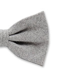 Lichtgrijze Wollen Strik - Thumbnail 2