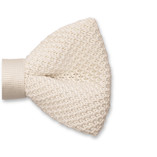 Gebreide Ivoor Vlinderstrik - Thumbnail 2