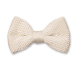 Gebreide Ivoor Vlinderstrik - Thumbnail 1