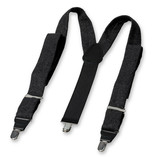 Grijs - Zwarte Wollen Bretels - Thumbnail 2