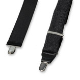 Grijs - Zwarte Wollen Bretels - Thumbnail 3