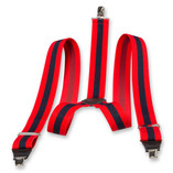 Gestreepte bretels rood/navy   - Thumbnail 3